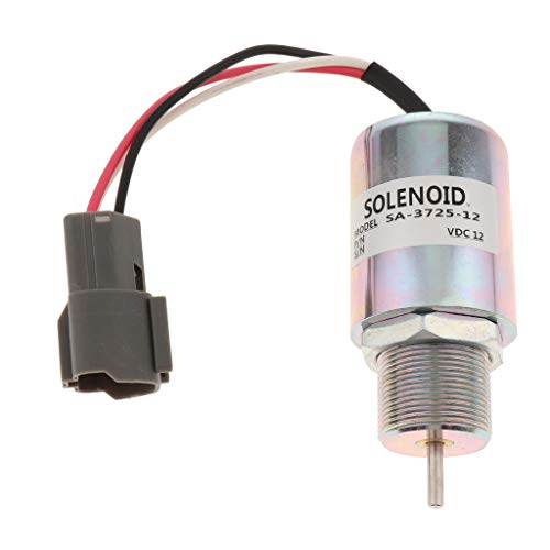 Solénoïde d'arrêt carburant SA-3725-12 compatible Mitsubishi S3L2 12V - 3