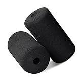 WF Athletic Supply Foam Foot Pads, Foam Roller for Gym Exercise Machines Equipment Replacements, Roller Pad for Leg Extension, PEC Deck Pads for Weight Bench, Sold by Pair (8” x 4” OD x 0.875” ID)