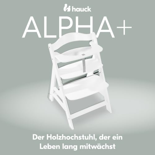 hauck Kinder Hochstuhl Alpha+, Mitwachsend ab 6 Monate, Buchenholz, Stabil & Sicher bis 90 kg, Inklusive 5-Punkt-Gurt… – Ansicht 4