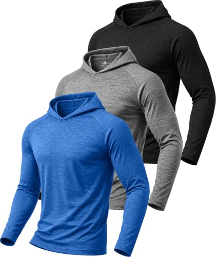 Image of Hoodies for Men UPF 50+ Sun Protection Fishing Shirts Long Sleeve Lightweight Rash Guard Shirt UV SPF Sweatshirt