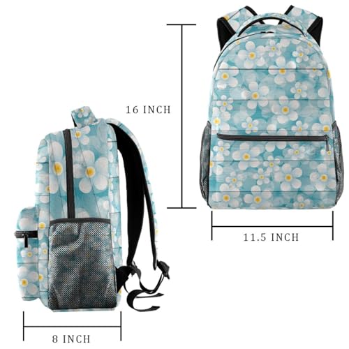 Sac d'école bleu multicolore 40cm résistant pour ados actifs