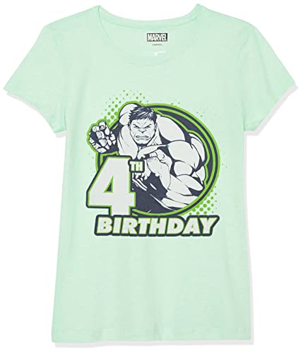 T-shirt Hulk Marvel fille taille S menthe cadeau idéal anniversaire badge 4 ans
