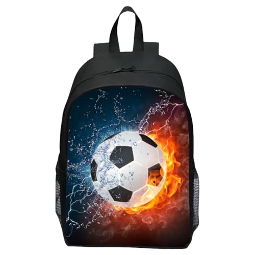 Fußball Rucksack, Fußball Druck Rucksack, 16inch Schultaschen Für Jungen...