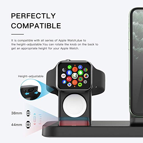 BEACOO 2in1 Wireless Charger Stand for Apple Smart Watch 6/5/4/3/2/1, Wireless Fast Charger Stand Compatible with iPhone SE 2020/11 Pro Max/XR/XS Max/X/8 Plus (No iWatch Charging Cable) - Thumbnail 5