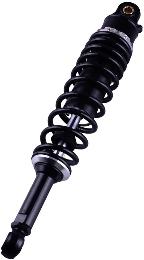 Motorcycle 380MM 14.96inch Air Shock Absorbers Adjustable Rear Suspension Universal Fit For Kawasaki Honda Suzuki Yamaha Go Kart Quad Dirt Sport Bikes Black 1 Pair