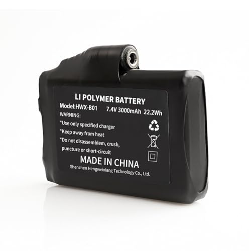 CUEHEAT 7.4V Heated Glove Liners Rechargeable Lithium Polymer Battery, for DC 3.5mm x 1.35mm Port - Heated Glove, Mitten, Sock (3000mAh, 1)