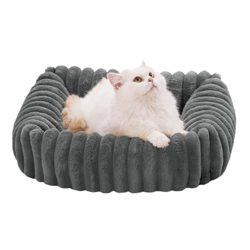 猫用クッションソファベッド | 柔らか保温ペットベッド,ペットハウス 寝室 アパート コーナー リビング ベランダ 床 旅行 屋外 玄関用