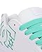 DC Shoes Women's Court Graffik Sneaker, White/Aqua, 6.5