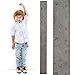 Skinny Wooden Ruler Growth Charts Ruler for Boys and Girls | Weathered Gray | Love Grows Here (Skinny Schoolhouse)