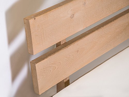 moebel-eins Massivholzbett Pumba Holzbett Doppelbett, Material Massivholz, Made in Germany, 120 x 200 cm, eichefarbig, Standardhöhe – Bild 6