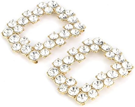 Amosfun Bruiloft Bloem Schoen Gesp Strass Parel Bloem