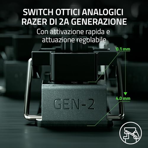 Huntsman V3 Pro - PC Tastiera ottica analogica per esport - Snap Tap - Modalità Attivazione Rapida (Quadrante digitale multi-funzione e pulsanti di comando dedicati) US-Layout | Nero - Tastiera gaming - Immagine 2