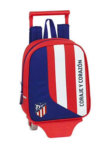 Safta 612045280 Mochila guardería ruedas  carro  trolley Atlético de Madrid