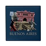 DÉCORATION UTILE : Joignez l'utile à l'agréable. En plus d'habiller votre frigo avec le design Buenos Aires Collage Voyage Carte Postale Argentine, cet aimant est suffisamment puissant pour maintenir vos listes de courses, photos, cartes postales ou dessins d'enfants bien en vue.