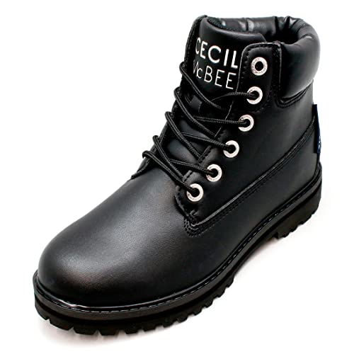 [CECIL McBEE] mZV}Nr[n u[c fB[X [Nu[c ҏグ [XAbv 6z[ V[g F uh CML500 BLACK 23.5cm