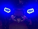 Halo Rings for headlights Led 2011+ Polaris Sportsman 400 500 570 800 550 850 1000 - BLUE