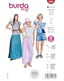burda easy Papier Schnittmuster Damen Tops #5629 Gr. 34 44 Nählevel: super easy