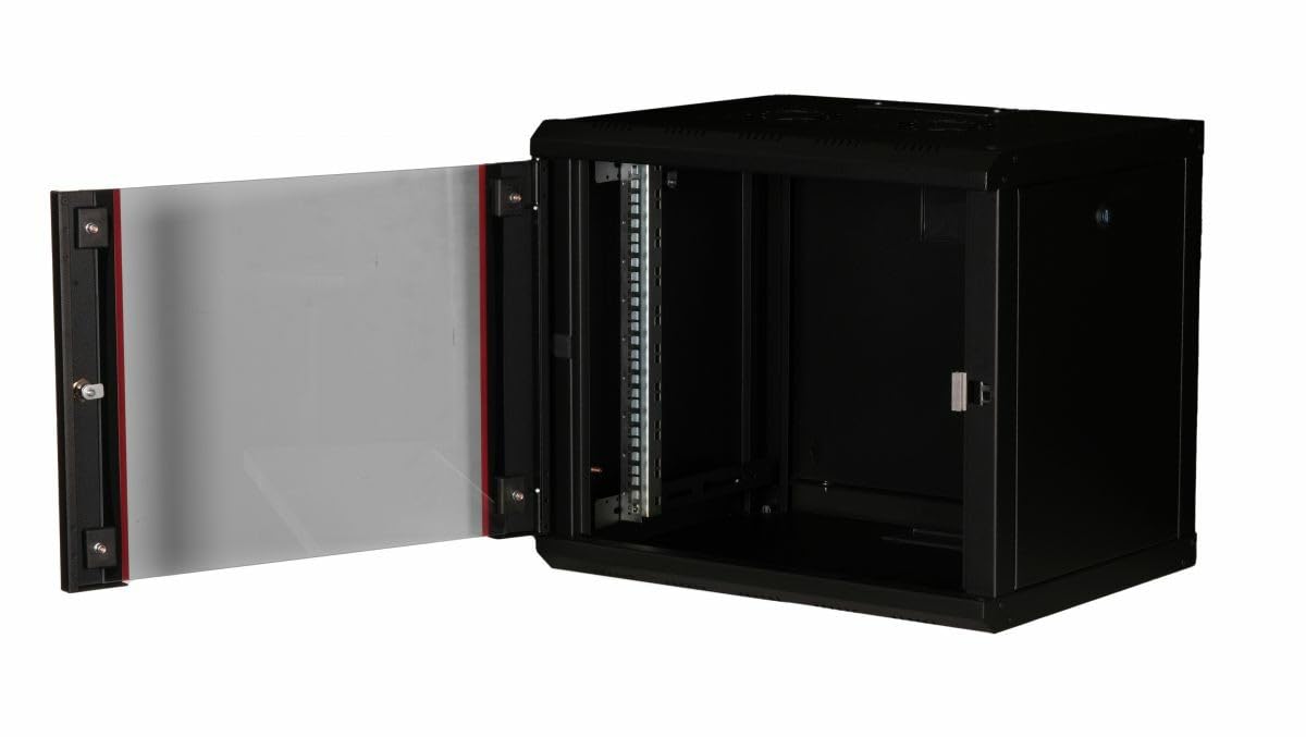 Equip Armadio per server, 19", 09U, 600 x 450 mm, porta in vetro, nero