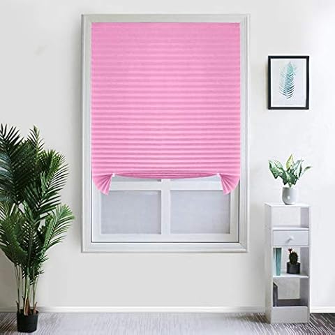 Anntool Blackout Window Shades Cordless Cellular Blinds for Window, Easy Cut to Size Cellular Shades, Honeycomb Shades for Home Office Bedroom Living Room, Pink, 60x150cm23.6x59in Cover
