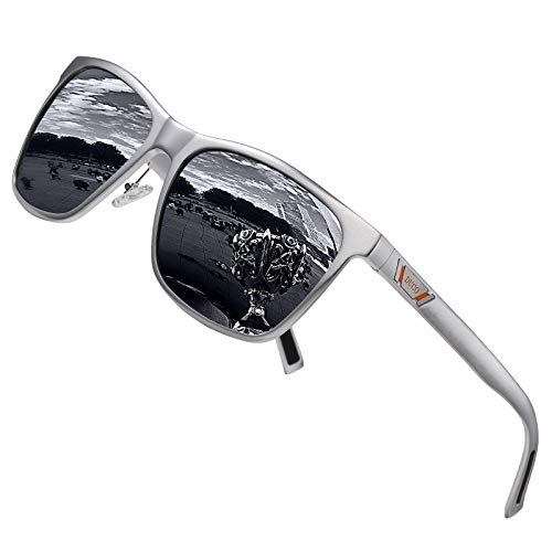 Image of DUCO Mens Sunglasses Polarized UV Protection Retro Rectangular Frame Sun Glasses for Driving Fishing 100% UV Blocking 3029H
