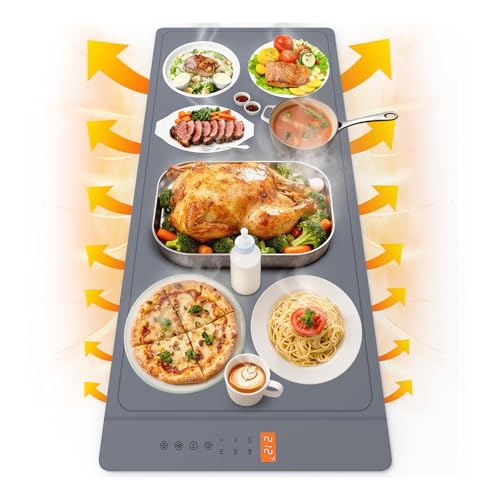 Large Electric Food Warming Mat with Timer
