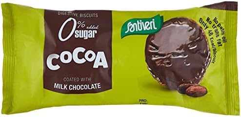 SANTIVERI Digestive Biscuits Cocoa And Milk Choc, 85 gm