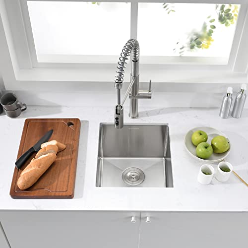 Aschael Bar Sink Undermount,15X17X10 Inch Undermount Kitchen Sink 16 Gauge Stainless Steel Sink Single Bowl Kitchen Sink Small Bar Prep Sink Deep Rv Sink #TOP1