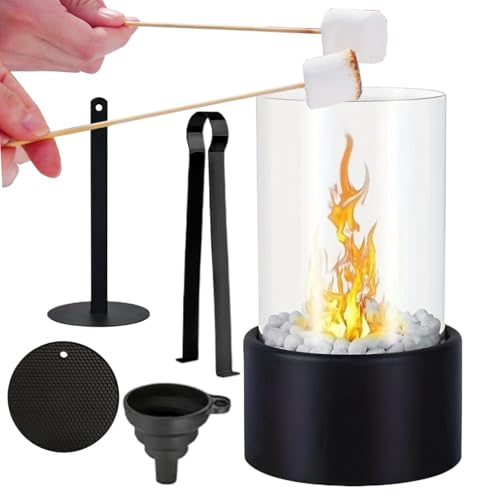 Fogukier Mini Chimenea | Chimenea De Alcohol Decorativa Para El Escritorio,Calentador De Mesa Para Dormitorio | Para Uso En Interior: Escritorio, Sala De Estar, Oficina En Casa, Rincón, Patio, Balcón,