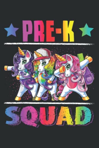 Pre-K Squad Dabbing Back to School Backpack Girl Graphic: HEARTS JOURNAL - 6" x 9", 120 Pages: Planner, Lined College Ruled Paper, Journal, Diary, Matte Finish Cover.