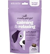 Calming Chews for Dogs | Dog Anxiety Relief Calming Chews with Chamomile & Ginger | Supports Sepa...