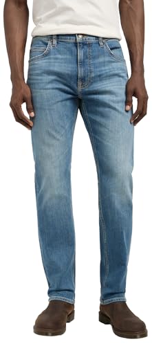 Jean Rider Lee coupe droite Wesley homme en taille 38W pour corriger la silhouette