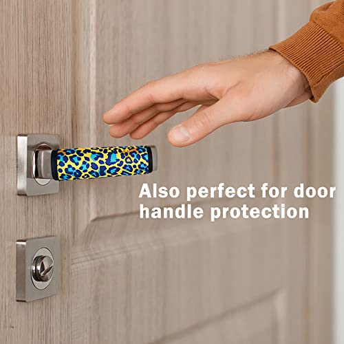 Heyskay 3Pcs Neoprene Luggage Handle Wrap For Suitcase Identifier Travel Bag Wraps Luggage Id Tags Door Handle Protection Sleeve Cover (Waves Print) #TOP3