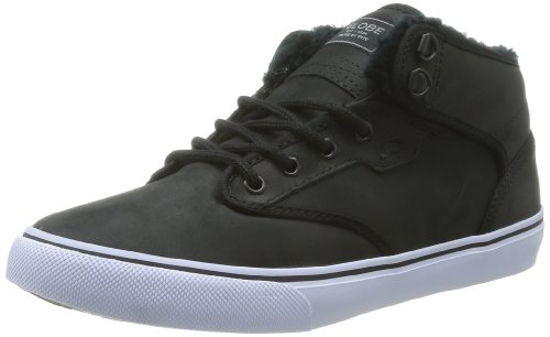 Globe Motley Mid GBMOTLEYM, Unisex-Adult Hi-Top, Black (Black Fur 20003), 4.5 UK