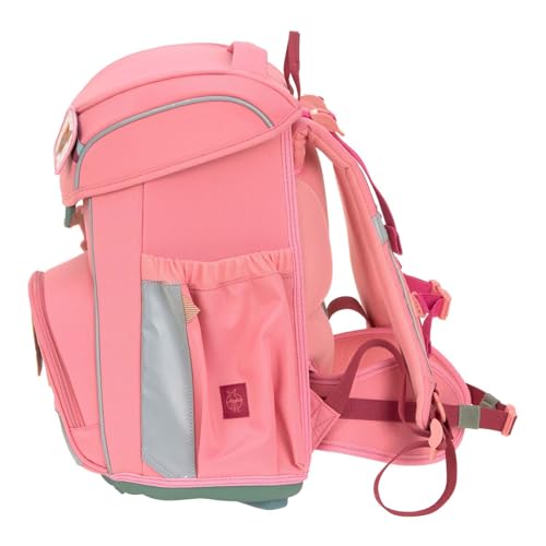 LÄSSIG 7-teiliges Schulranzen Set Kinder/School Set Slim Unique pink