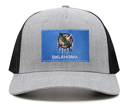 Image of International Tie State Hat for Men and Women, Adjustable Snapback Trucker Baseball Cap with Embroidered Patch