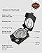 AOFAR Military Compass AF-4580 Black Lensatic Sighting Navigation, Waterproof and Shakeproof with Map Measurer Distance Calculator, Pouch for Camping, Hiking, Hunting, Backpacking