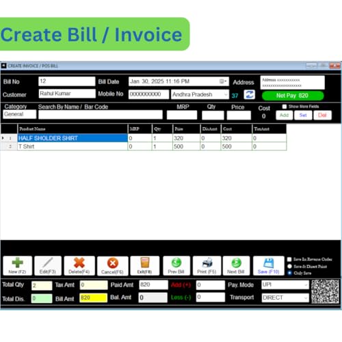 Retail Baba Billing Software Lifetime Validity | 80mm 3 Inch | 58mm 2 Inch Thermal Receipt | A4 Simple/GST Invoice - Software for PC | Suitalbe For... - Image 2