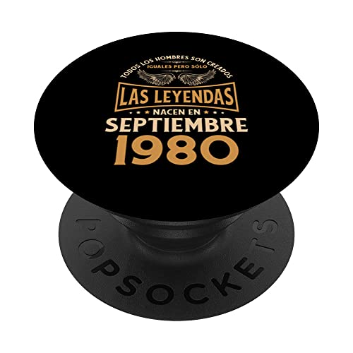 Cumpleaños Hombre Regalos Las Leyendas Septiembre 1980 PopSockets PopGrip Intercambiable