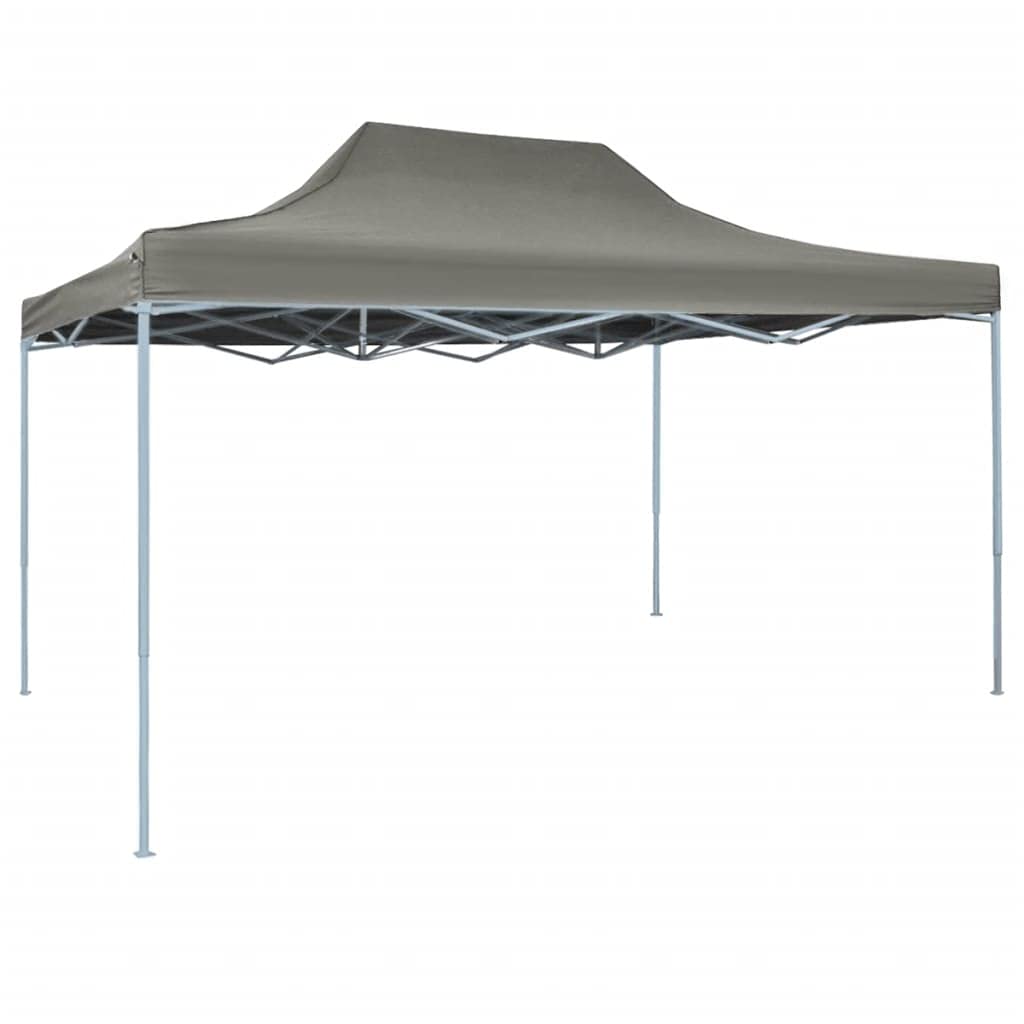 Namiot składany Pop-up, pawilon składany, wodoszczelny pawilon ogrodowy, namiot biesiadny, namiot imprezowy, składany namiot imprezowy, 3 x 4,5 m, kolor antracytowy