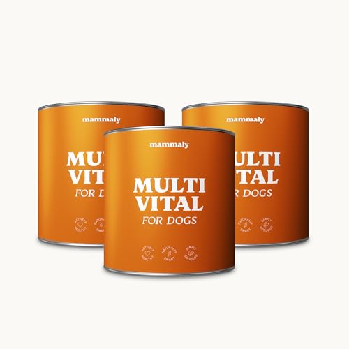 15-in-1 Multivitamin Komplex für Hunde - Multi Vital 330 Snacks (975g) von mammaly - Omega 3, Vitamin B, C, A, D3, E Snacks - Leckerlies für Hund - Unterstützt Immunsystem, Vitalität, Gehirnfunktion