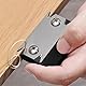 ZIJANG Kantenschneider Umleimer, Tragbarer Manueller Kantenanleimschneider mit Rutschfestem Griff, Schwarzer Kantenhobel, Handwerkzeug mit Ersatzklingen für Holz, PVC, ABS