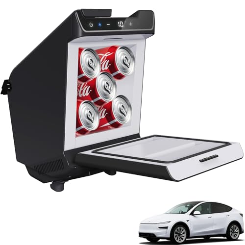 WinTang Car Refrigerator for Tesla Model Y Juniper Rear Center Console Fridge for Tesla Model Y 2026~2025 Cooler & Warmer Portable Freezer for Camping Traveling Commuting & Sports