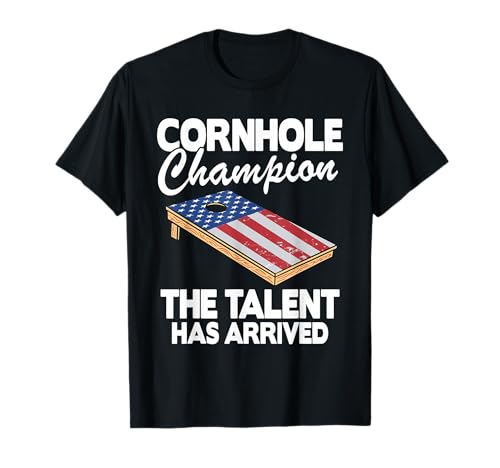 Cornhole Champion American Flag Board Funny Cornho