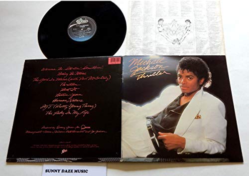 Michael Jackson Thriller - Epic Records 1982 - One Used Vinyl LP Record - 1982 First Pressing QE38112 - Beat It With Eddie Van Halen - Billie Jean - The Girl Is Mine With Paul McCartney - Human Nature Michael Jackson Thriller - Epic Records 1982 - One Used Vinyl LP Record - 1982 First Pressing QE38112 - Beat It With Eddie Van Halen - Billie Jean - The Girl Is Mine With Paul McCartney - Human Nature
