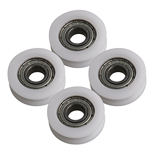 Rueda de polea con rodamiento de Acero, de CNBTR, Acanalada (4 Unidades)