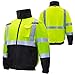 JORESTECH Reflective Jacket for Men, Hi Viz Bomber Winter Safety Jacket with Reflective Strips, Waterproof, Wind Resistant, ANSI/ISEA 107-2020 Class 3 Type R, Ideal for Construction & Field Workers