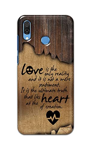 Image of PRINTFIDAA Love is The Only Reality and It is Not Mere Sentiment Printed Designer Hard Case for Honor Play, COR-AL10, COR-L29, COR-L09 Back Cover -(e) RPM1010