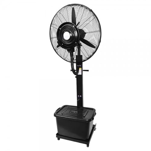 Bilake Ventilador nebulizador 240W Mist Ø71 cm | Ventilador pie con Agua pulverizada depósito 42 litros pulverizador vaporizador