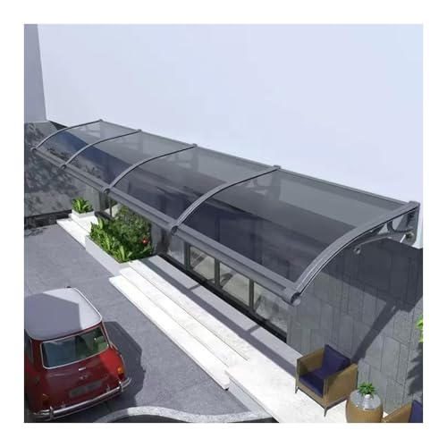 Marquesina transparente invisible para puerta exterior con protección contra la lluvia