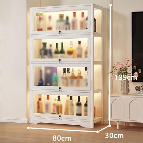 Mueble botellero con puerta y 4 pisos miniatura 2